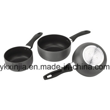Acier au carbone en aluminium Non-bâton Hard Anodize Sauce Pan Cookware